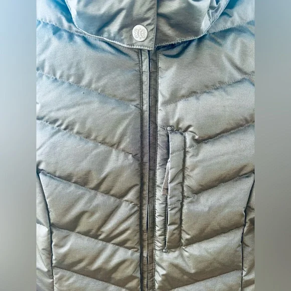 NWT EDDIE BAUER Sun Valley 650 Down Parka Jacket Fur Hood Taupe women’s Medium - Picture 8 of 15